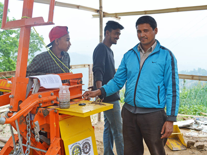 Interlocking Brick auram 3000 Nepal machine