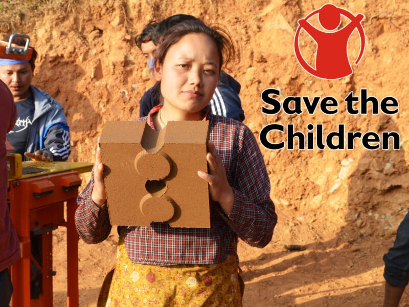 Trusted training partner on the use of Earth brick(Save the Children)